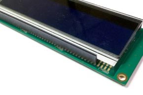 AZ DISPLAYS CUSTOM GLASS LCD ZEBRA STRIP ELASTOMERIC